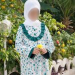 شومیز شلوار گل نسترن - رنگ سبز