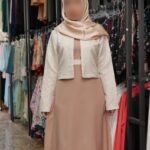کت سارافن مهر بانو کرپ شانتن ژاکارد لمه