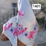 روسری ابریشم ساتن تویتل - قواره 140