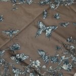 روسری ساتن ابریشم طرح گل - قواره 120