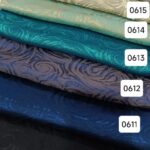 روسری مجلسی ژاکارد ابریشم ترک طرح گل پیچ - قواره 135