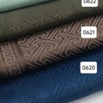 روسری ژاکارد ابریشم ترک طرح مربع پیچ - قواره 135