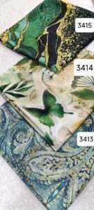 روسری دخترانه نخی اسپرت طرح سبز دلبر - قواره 140
