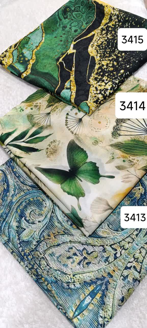 روسری دخترانه نخی اسپرت طرح سبز دلبر - قواره 140