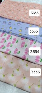 روسری دخترانه نخی طرح آبرنگی - قواره 120