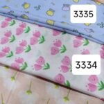 روسری دخترانه نخی طرح آبرنگی - قواره 120
