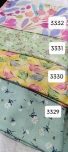 روسری دخترانه نخی طرح سبز بهار - قواره 120