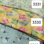 روسری دخترانه نخی طرح سبز بهار - قواره 120