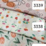روسری دخترانه نخی طرح پاییزی - قواره 120