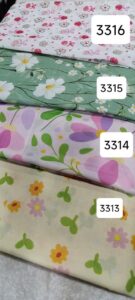 روسری دخترانه نخی طرح گل - قواره 120