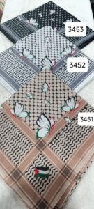 روسری دخترانه نخی اسپرت طوفان پروانه ها - قواره 140
