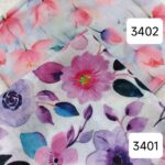روسری دخترانه نخی اسپرت گل بهاری - قواره 140
