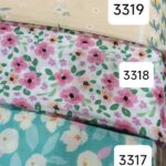 روسری دخترانه نخی طرح گل بهاری – قواره 120