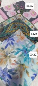 روسری دخترانه نخی اسپرت گل رز - قواره 140