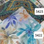 روسری دخترانه نخی اسپرت گل رز - قواره 140