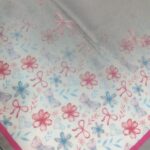 گل روسری نخی طرح آبرنگی - قواره 95