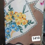 روسری ابریشم ساتن تویتل گلدار - قواره 140