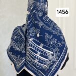 روسری ساتن ابریشم هنری - قواره 140