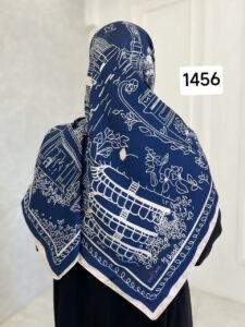 روسری ساتن ابریشم هنری - قواره 140