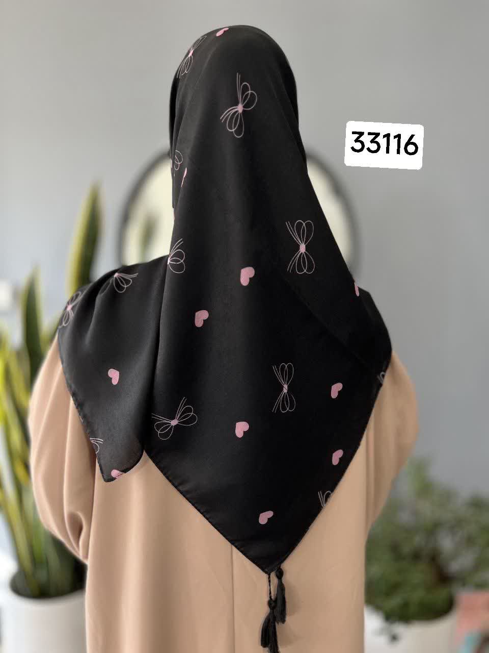 روسری نخی دخترانه طرح فانتزی - قواره 115