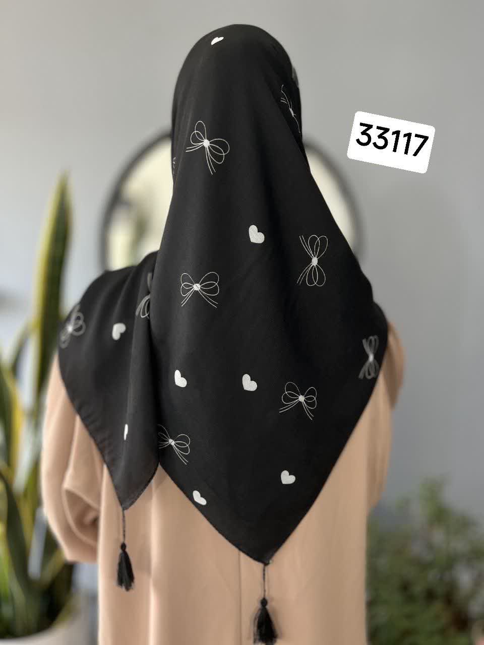 روسری نخی دخترانه طرح فانتزی - قواره 115