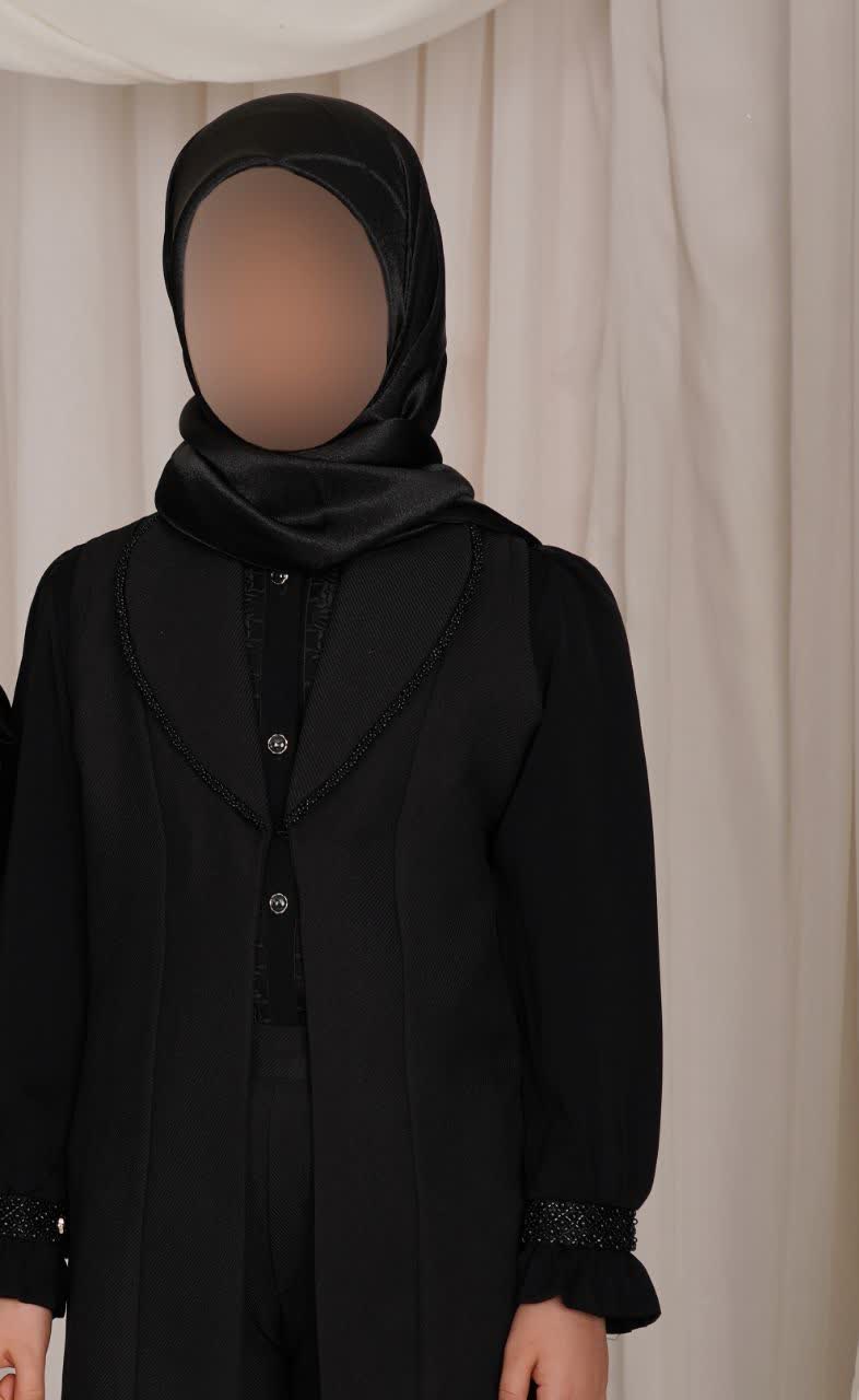 ست شومیز وست شلوار مشکی یاس