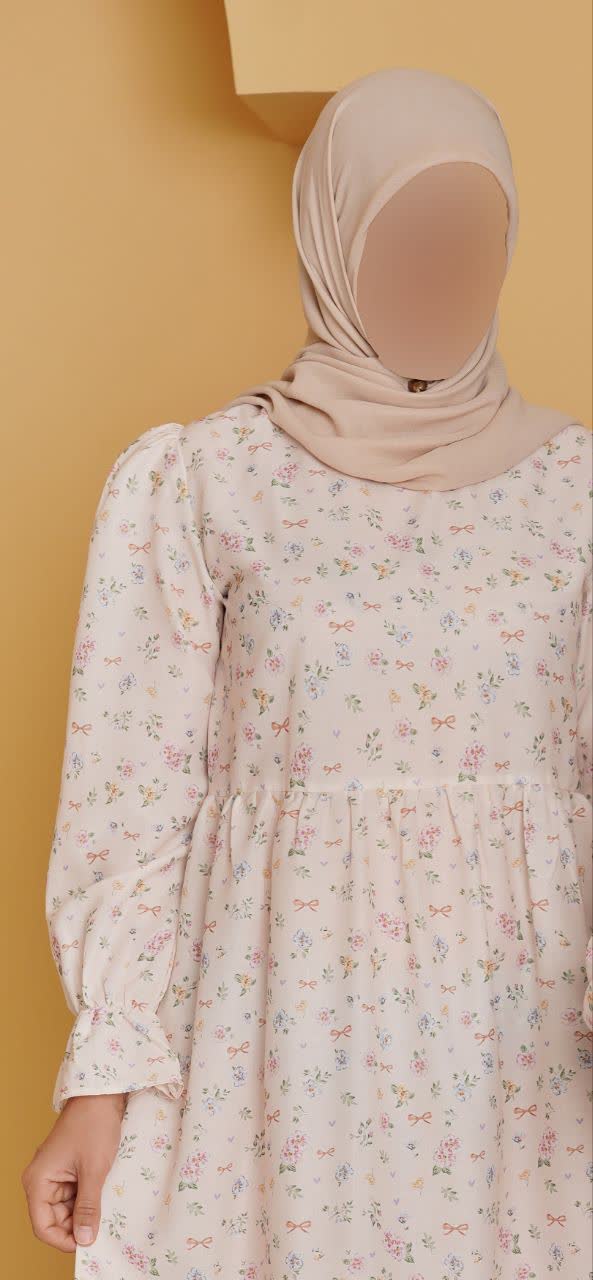 پیراهن نخی مادر دختری طوبی